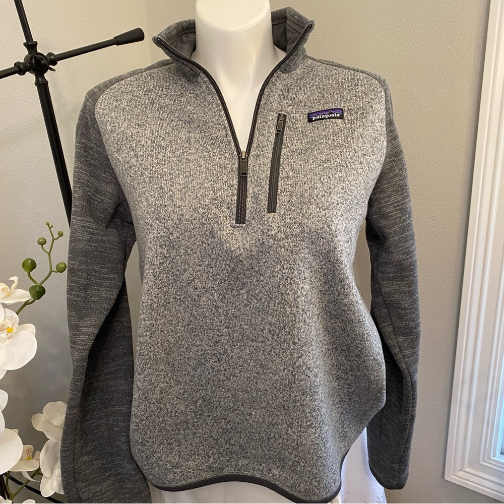 Patagonia Mens Better Sweater 1/4-Zip Pullover Nickel/Forage Gray #25522 Size L
